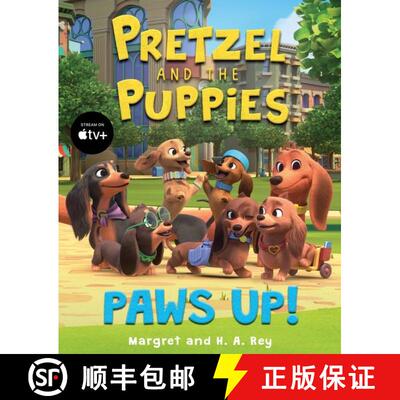 【3-4周达】精装 Pretzel and the Puppies: Paws Up! [9780358653066]