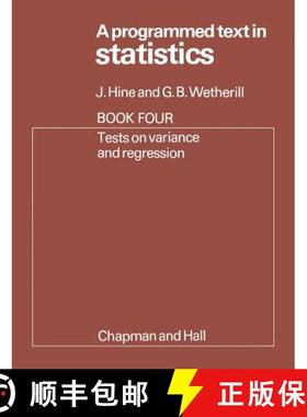 【3-4周达】A Programmed Text in Statistics Book 4: Tests on Variance and Regression [9780412137501]