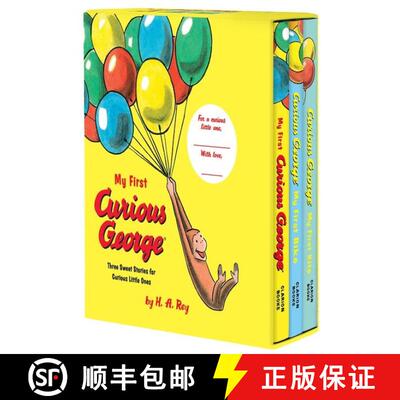【3-4周达】My First Curious George 3-Book Box Set: My First Curious George, Curious George: My First ... [9780358713685]