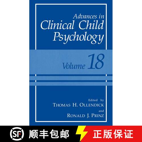 【3-4周达】Advances in Clinical Child Psychology: Volume 18 [9781461379973]