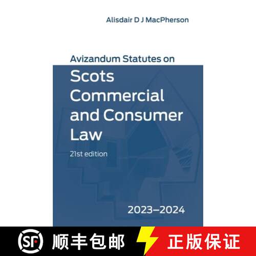 【3-4周达】Avizandum Statutes on Scots Commercial and Consumer Law: 2023-24: 2023-24 [9781399528795]