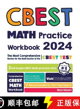 【3-4周达】CBEST Math Practice Workbook: The Most Comprehensive Review for the Math Section of the CB... [9781637191477]