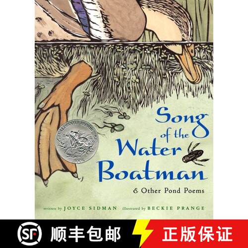 【3-4周达】精装 Song of the Water Boatman and Other Pond Poems: A Caldecott Honor Award Winner [9780618135479]