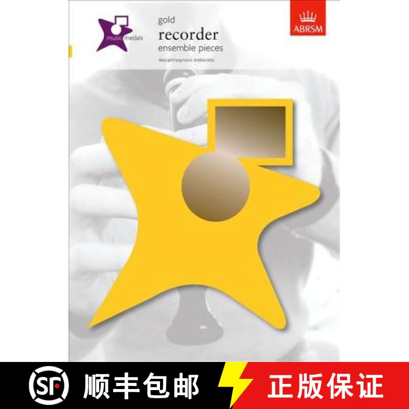 【3-4周达】Music Medals Gold Recorder Ensemble Pieces [9781860966057]
