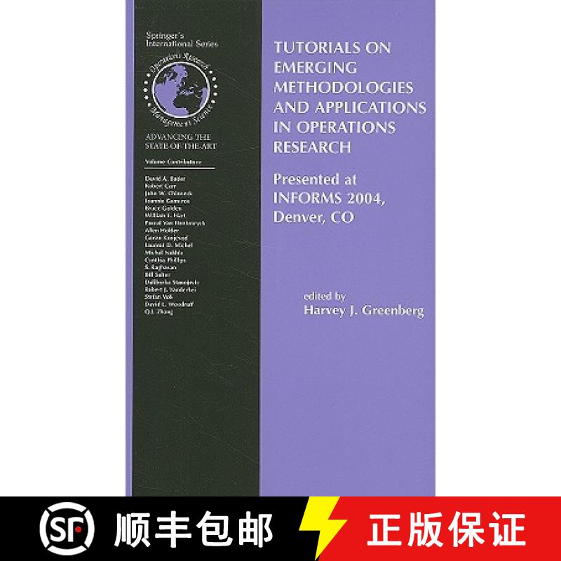 【3-4周达】Tutorials on Emerging Methodologies and Applications in Operations Research : Presented at... [9780387228266]