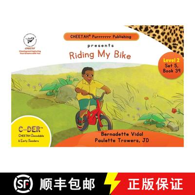 【3-4周达】C-DER (Cheetah Decodable & Early Readers) Set 5, Book 39, Riding My Bike [9798330324767]