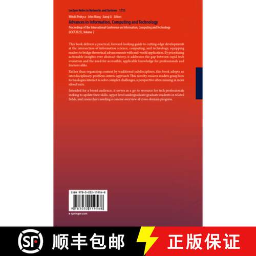 【3-4周达】Advances in Information, Computing and Technology: Proceedings of the International Confer... [9783032119568]