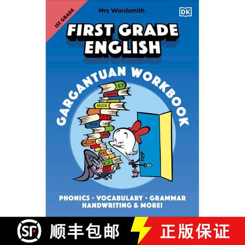 【3-4周达】Mrs Wordsmith First Grade English Gargantuan Workbook: Phonics, Vocabulary, Grammar, Handw... [9780744051537]