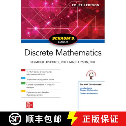【3-4周达】Schaum's Outline of Discrete Mathematics, Fourth Edition [9781264258802]