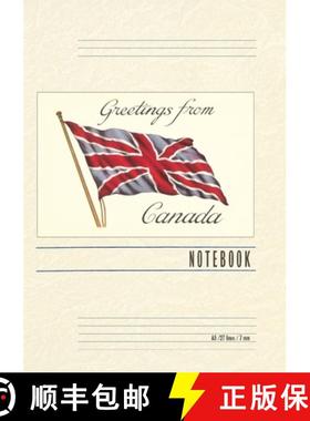 【3-4周达】Vintage Lined Notebook Greetings from Canada [9798385405114]