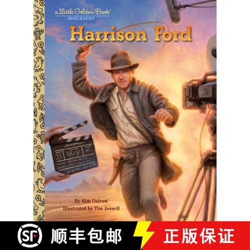 【3-4周达】精装 Harrison Ford: A Little Golden Book Biography [9780593900123]