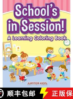 【3-4周达】School's in Session! A Learning Coloring Book [9781683268864]