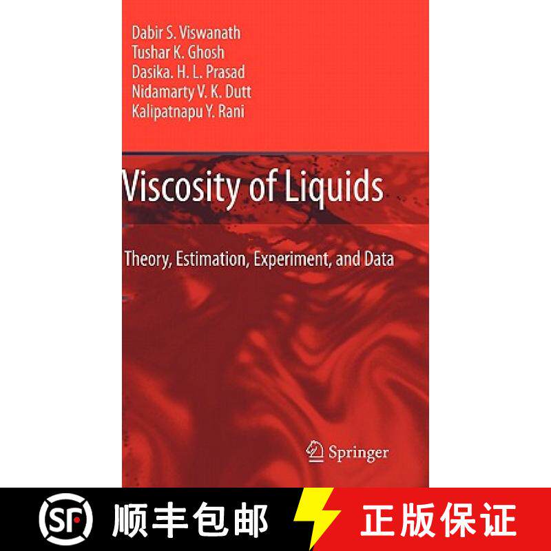 【3-4周达】Viscosity of Liquids : Theory, Estimation, Experiment, and Data [9781402054815]