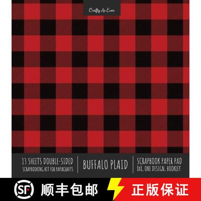 【3-4周达】Buffalo Plaid Scrapbook Paper Pad 8x8 Decorative Scrapbooking Kit for Cardmaking Gifts, DI... [9781636571614]