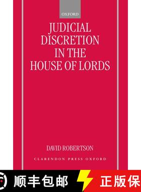 【3-4周达】精装 Judicial Discretion in the House of Lords [9780198274421]