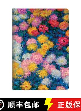 【3-4周达】Monet’s Chrysanthemums A4 Unlined Cahier [9781408762691]