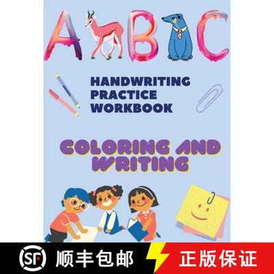【3-4周达】Handwriting Practice Workbook, Coloring and tracing Books: Trace Letters: Alphabet Handwri... [9787056523271]