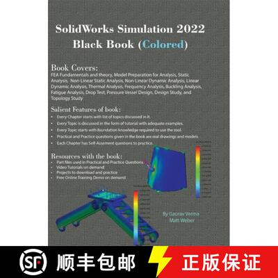 【3-4周达】SolidWorks Simulation 2022 Black Book (Colored) [9781774590584]