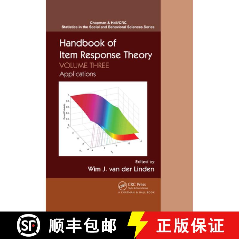 【3-4周达】Handbook of Item Response Theory : Volume 3: Applications [9780367221188]