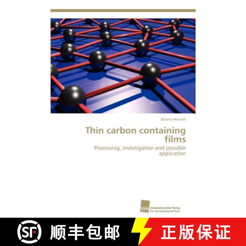 预订 Thin carbon containing films [9783838132662]