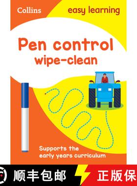 【3-4周达】Pen Control Age 3-5 Wipe Clean Activity Book: Prepare for Preschool with Easy Home Learning [9780008212902]