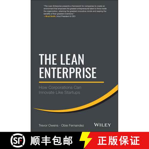【3-4周达】精装 The Lean Enterprise: How Corporations Can Innovate Like Startups [Wiley经管] [9781118852170]