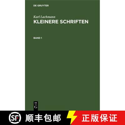 【3-4周达】精装 Kleinere Schriften Zur Deutschen Philologie [9783111184913]
