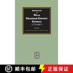 1773 9781639142538 Abstracts Chatham County Wills 3周达 1817 Georgia