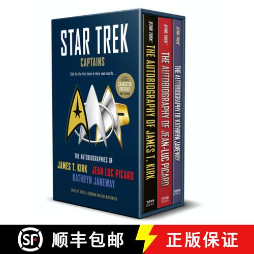 【3-4周达】Star Trek Captains - The Autobiographies: Boxed set with slipcase and character portrait a... [9781803362168]
