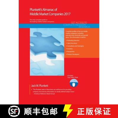 预订 Plunkett's Almanac of Middle Market Companies 2017: Middle Market Industry Market Research, Stat... [9781628314137]