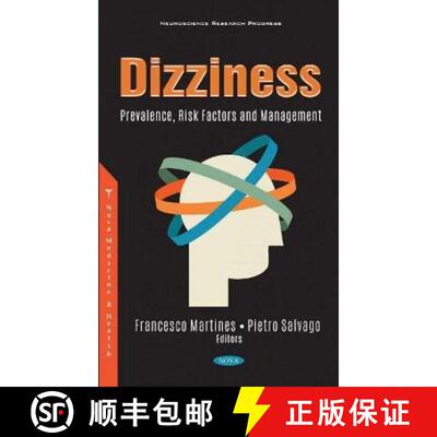 【3-4周达】精装 Dizziness: Prevalence, Risk Factors and Management [9781536196689]