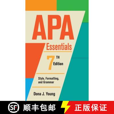 预订 精装 APA Essentials, 7th Edition: Style, Formatting, and Grammar [9798823322423]