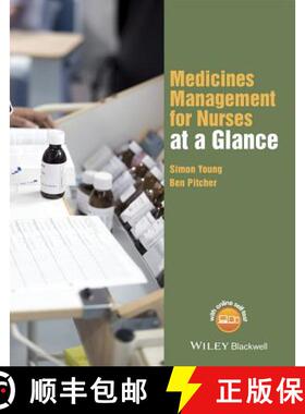 【3-4周达】Medicines Management For Nurses At A Glance [Wiley护理学] [9781118840726]