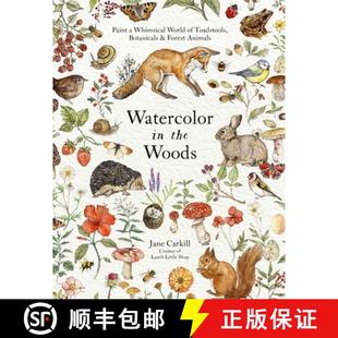 Woods Animals Paint the Watercolor Botanicals Forest Toadstools... World 4周达 9798890030863 Whimsical