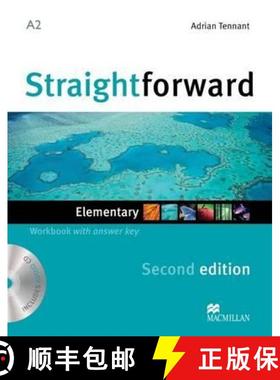 【3-4周达】Straightforward 2nd Edition Elementary Level Workbook with key & CD [9780230423060]