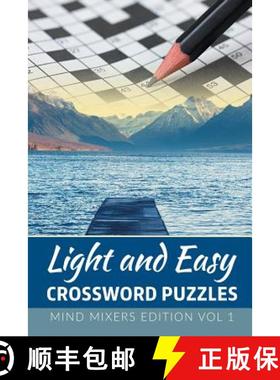 【3-4周达】Light and Easy Crossword Puzzles: Mind Mixers Edition Vol 1 [9781682801956]