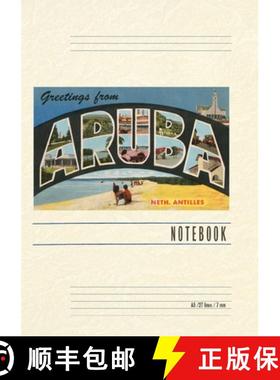 【3-4周达】Vintage Lined Notebook Greetings from Aruba, Netherland Antilles [9798385423965]