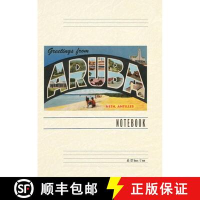 【3-4周达】Vintage Lined Notebook Greetings from Aruba, Netherland Antilles [9798385423965]