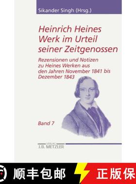 【3-4周达】Heinrich Heines Werk Im Urteil Seiner Zeitgenossen: Rezensionen Und Notizen Zu Heines Werk... [9783476019226]