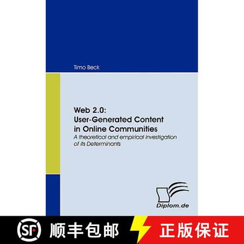 【3-4周达】Web 2.0: User-Generated Content in Online Communities [9783836654920]
