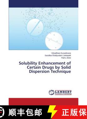 预订 Solubility Enhancement of Certain Drugs by Solid Dispersion Technique [9783659668340]