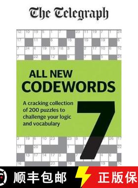 【3-4周达】Telegraph: All New Codewords Volume 7: A cracking collection of over 200 puzzles to challe... [9780600636687]