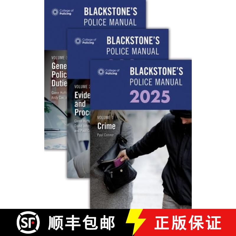 【3-4周达】Blackstone's Police Manuals 2025 Three Volume Set [9780198927952]