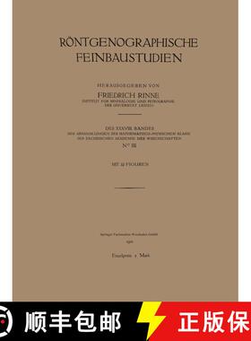 【3-4周达】Roentgenographische Feinbaustudien [9783663152590]