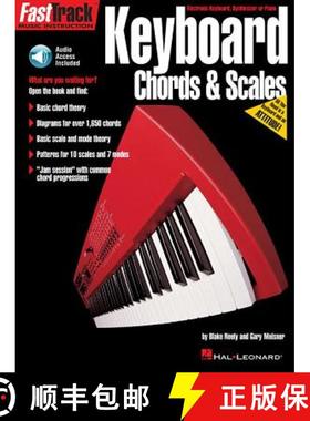 预订 Fasttrack Keyboard Method - Chords & Scales Book/Online Audio [9780793574186]