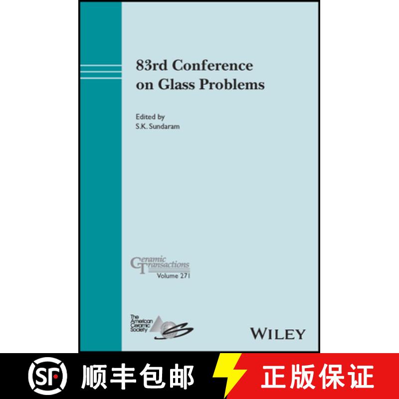 【3-4周达】83rd Conference on Glass Problems, Ceramic Transac tions Volume 271 [9781394200276]