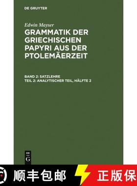 预订 Analytischer Teil, Hälfte 2 [9783110063875]