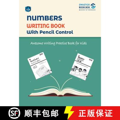 【3-4周达】SBB Number Writing Book with Pencil Control [9789389288940]