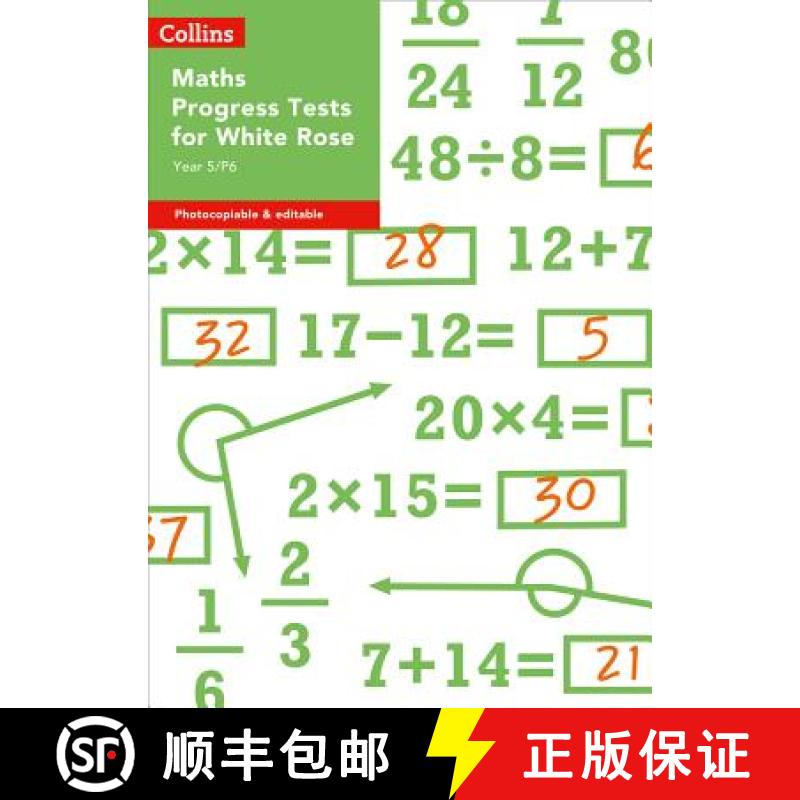 【3-4周达】Collins Tests & Assessment - Year 5/P6 Maths Progress Tests for White Rose [9780008333560]