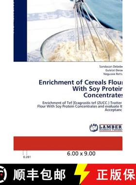 预订 Enrichment of Cereals Flour with Soy Protein Concentrates [9783848409556]